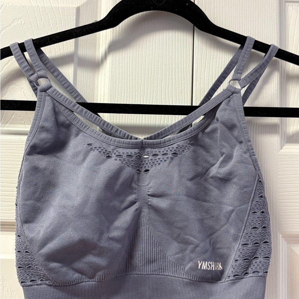 Gymshark Lavender Gray Seamless Sports Bra
